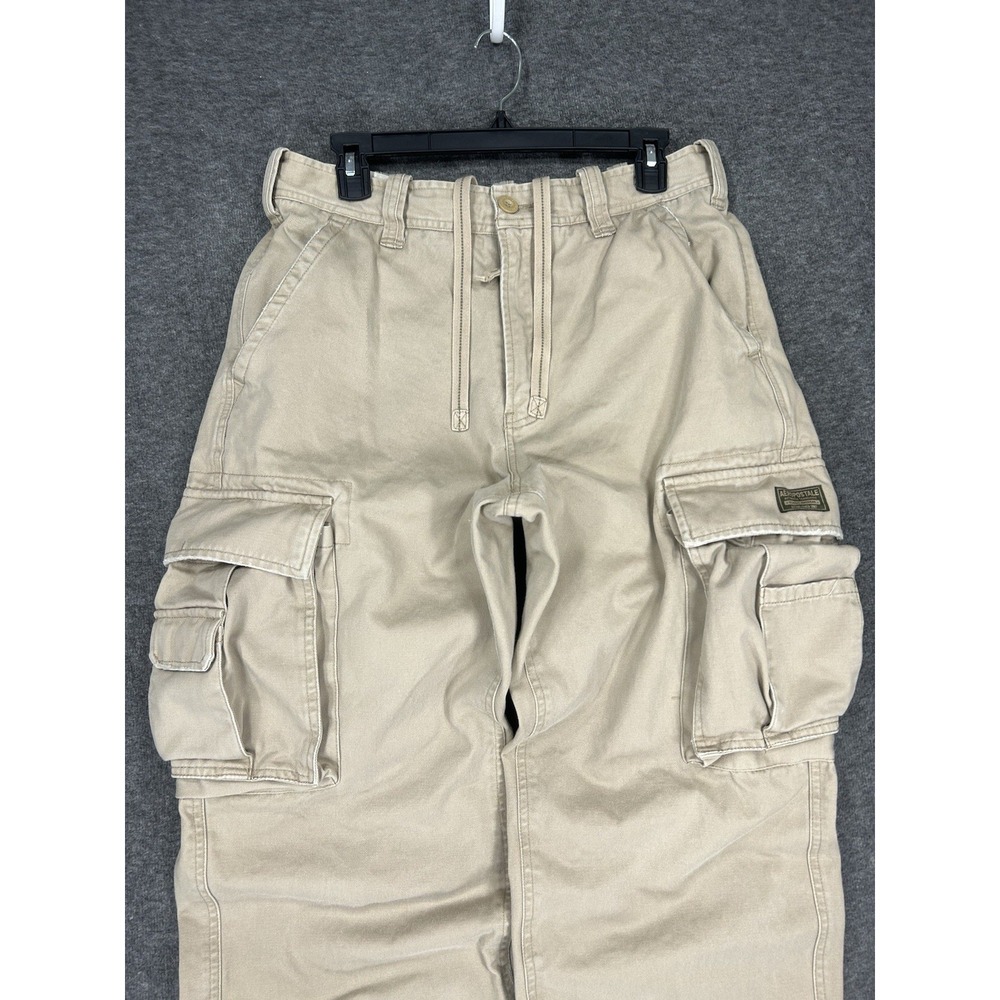 Aeropostale Cargo Pants Mens 32x33 (tag 32x34) Baggy Heavyweight Fatigues Y2K